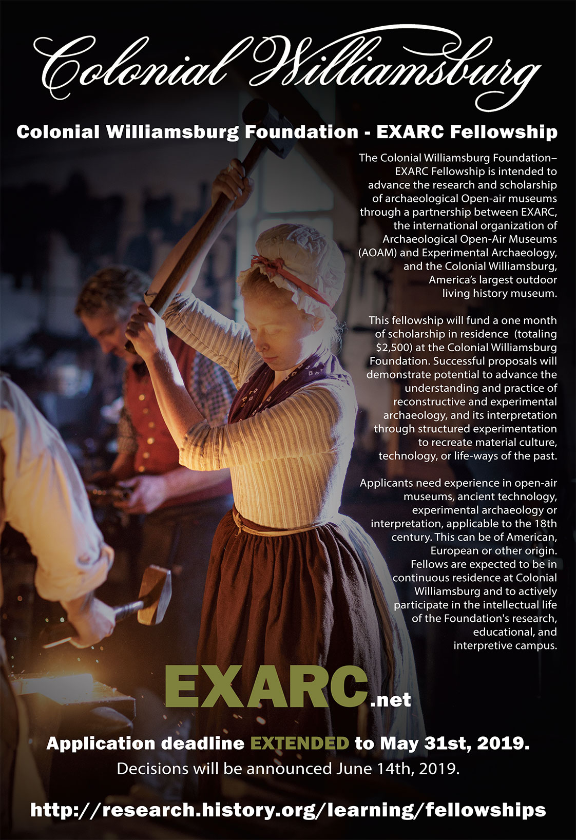2019-04 Advert for Colonial Williamsburg Foundation